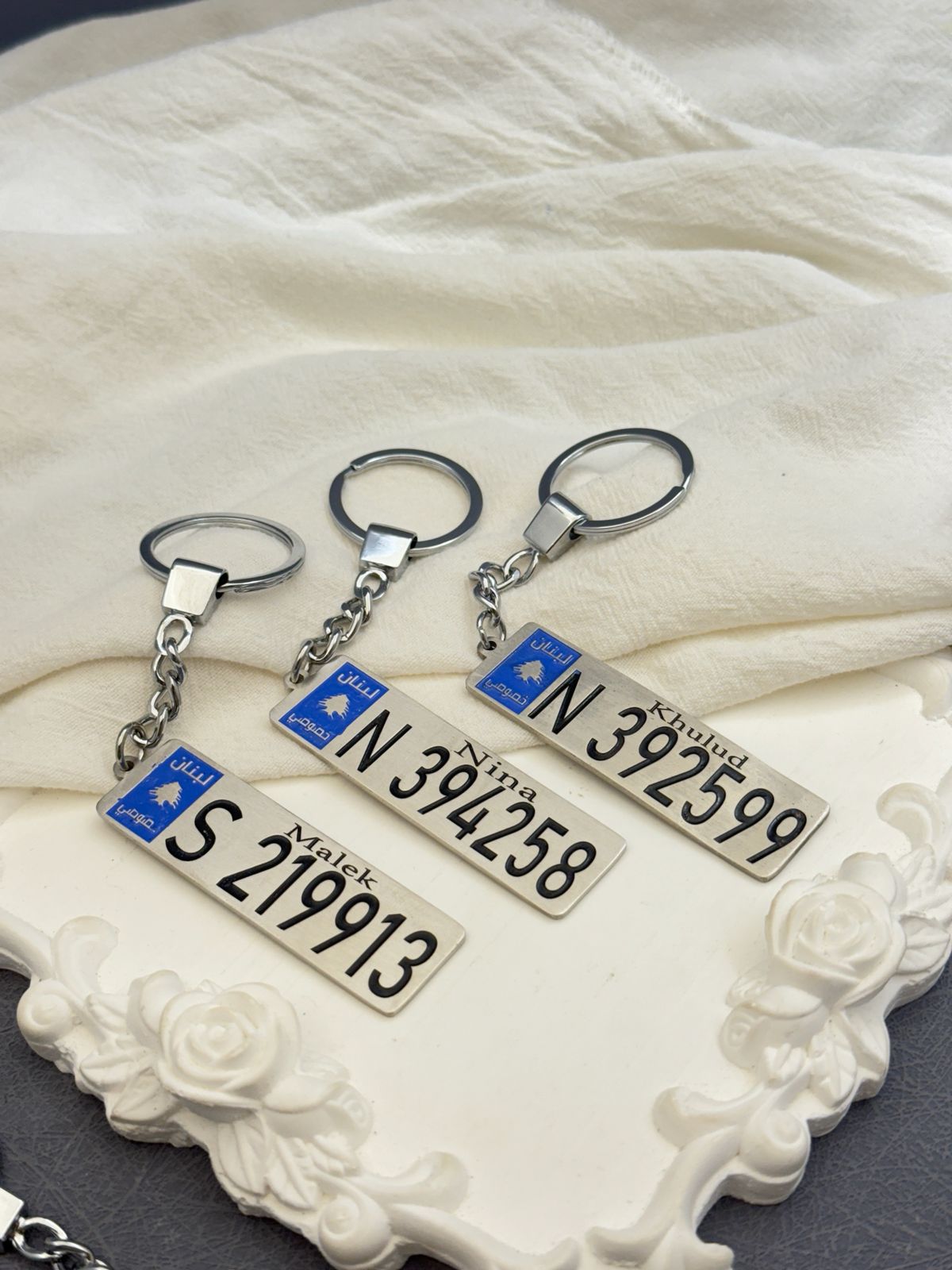 Custom License Plate Keychains