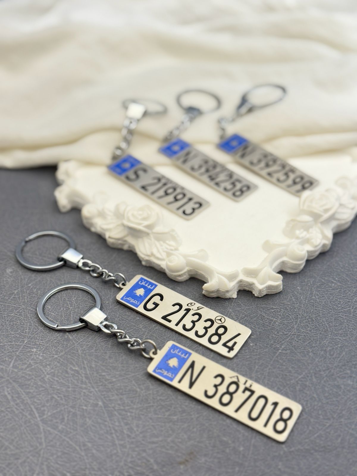 Custom License Plate Keychains