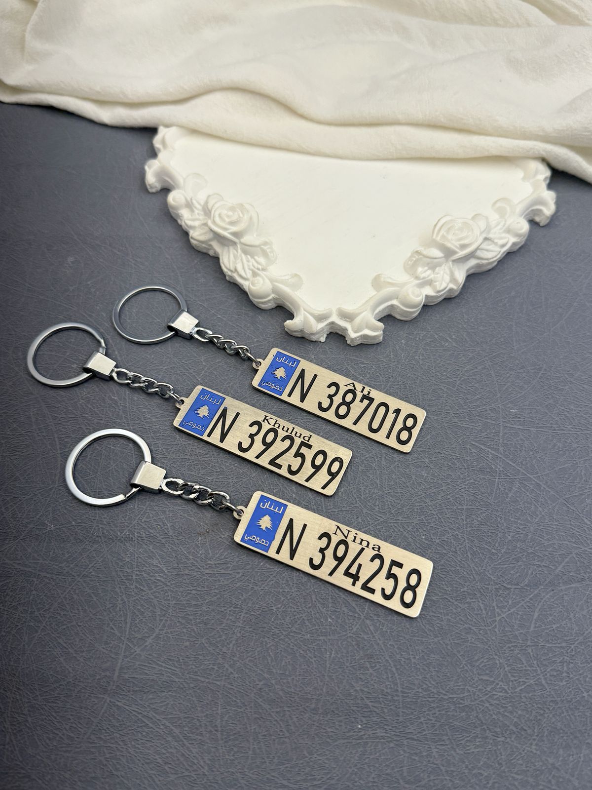 Custom License Plate Keychains