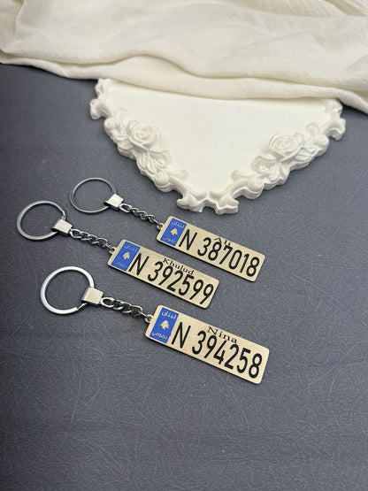 Custom License Plate Keychains
