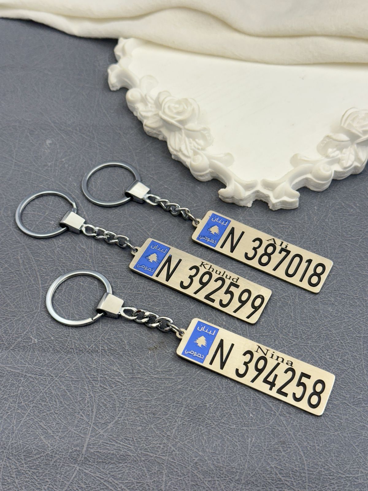 Custom License Plate Keychains