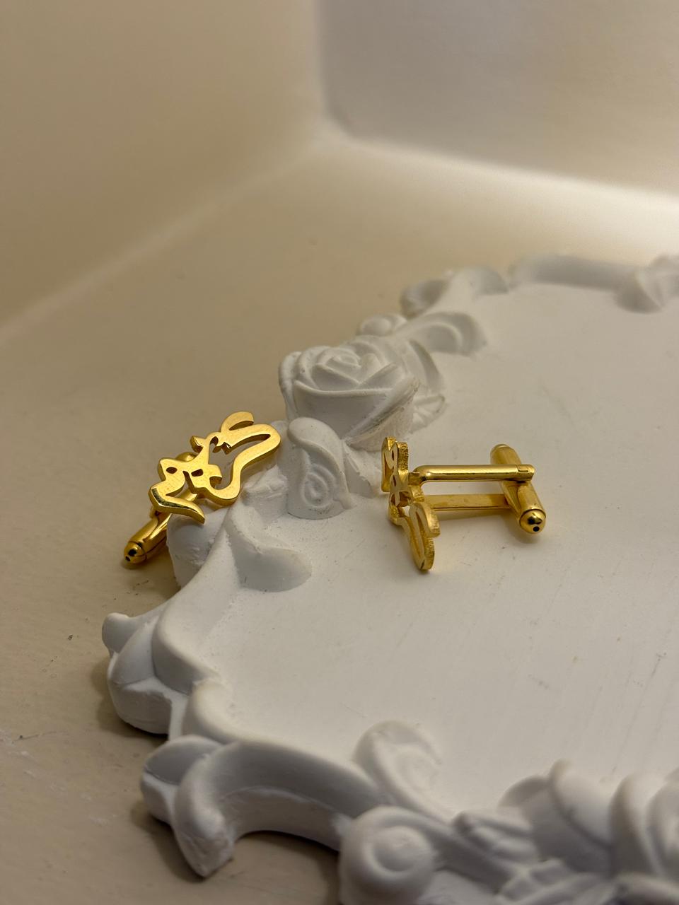 Custom Calligraphy Cufflinks