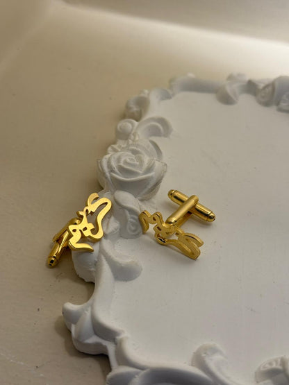 Custom Calligraphy Cufflinks