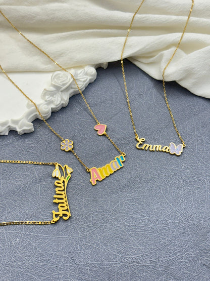 Personalized Charm Name Necklace