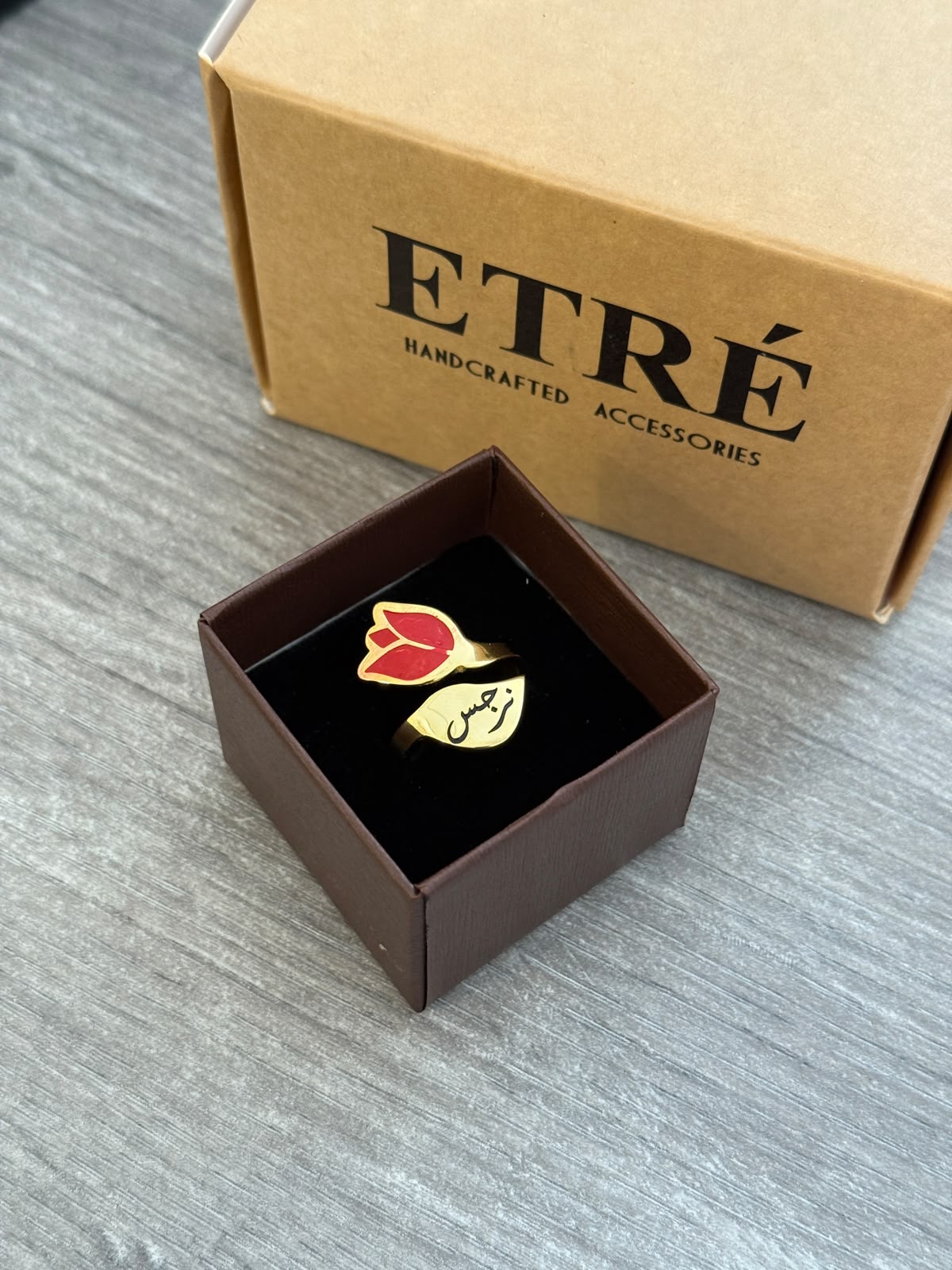 The Luxury Tulip Name Ring