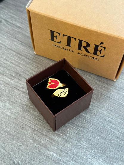 The Luxury Tulip Name Ring