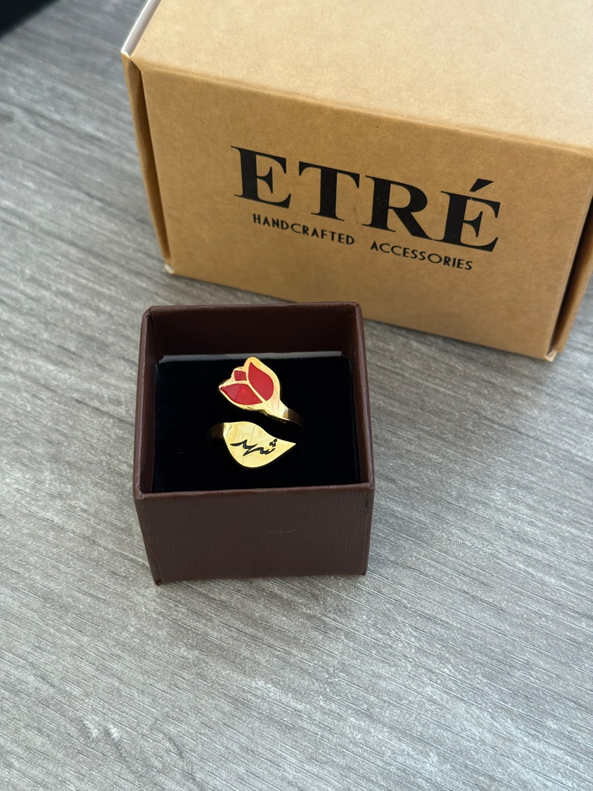 The Luxury Tulip Name Ring