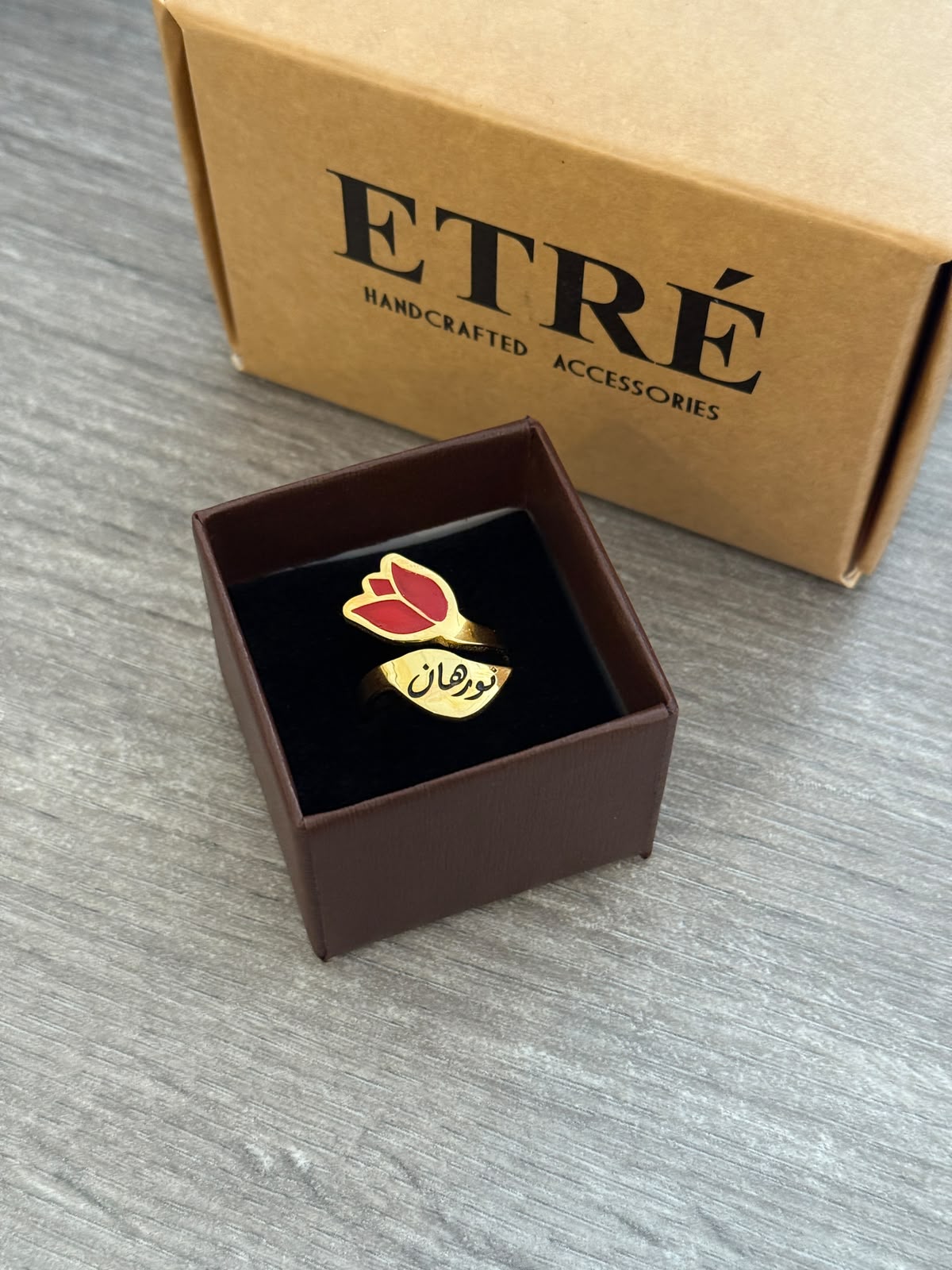 The Luxury Tulip Name Ring