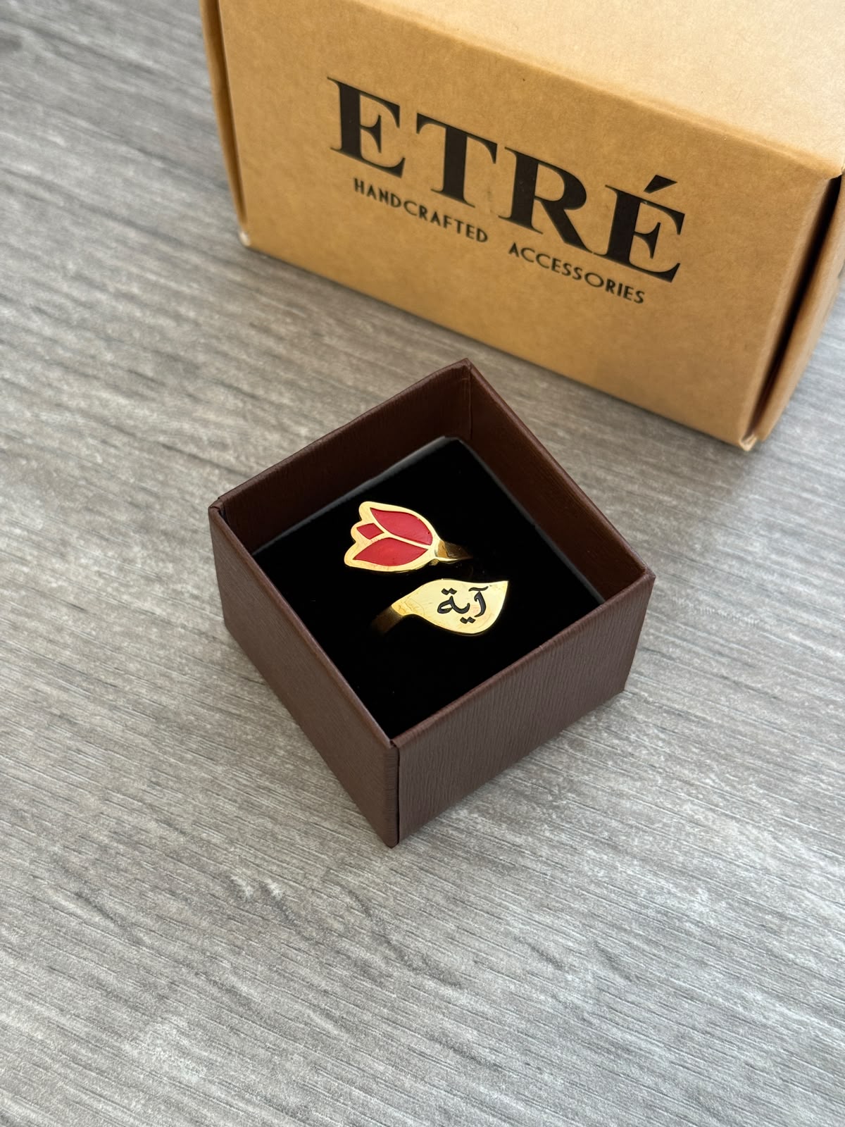 The Luxury Tulip Name Ring