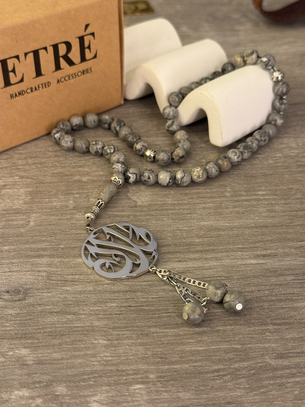 The Luxury Map Jasper & Calligraphy Misbaha ✨📿