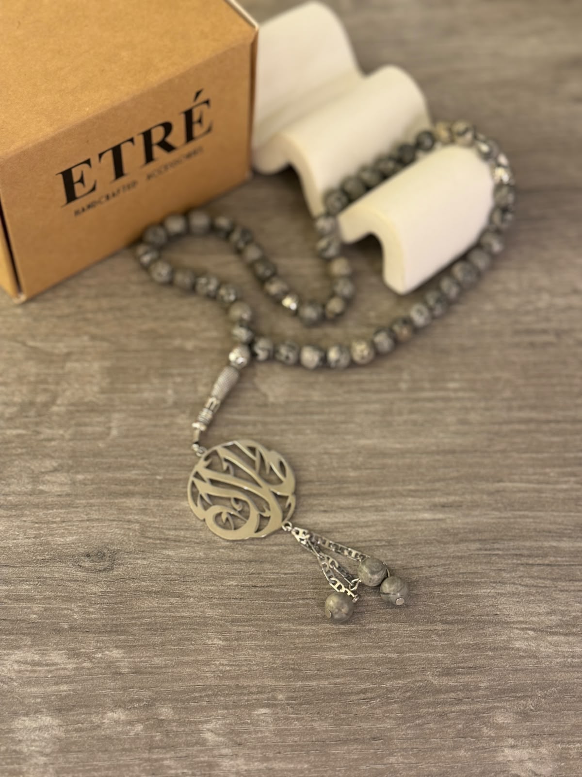 The Luxury Map Jasper & Calligraphy Misbaha ✨📿