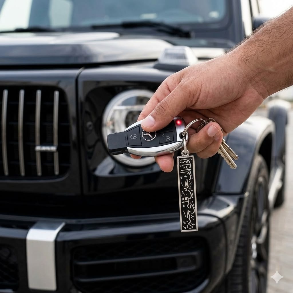 The Luxury "You Are My Heaven" Rectangular Keychain
