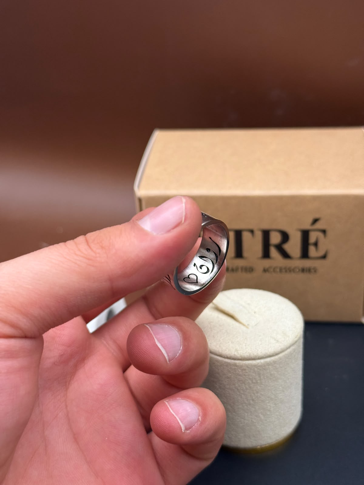Custom Arabic Poetry & Name Ring
